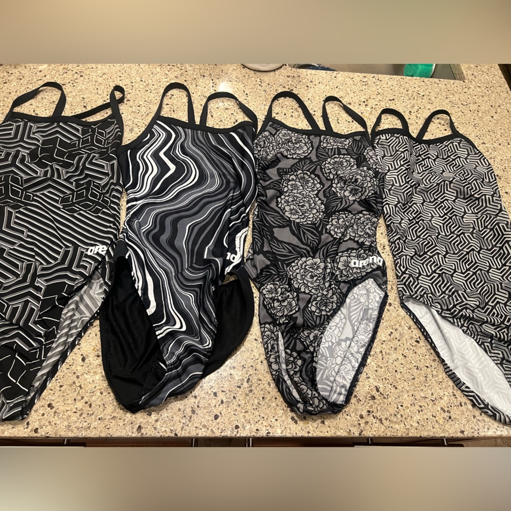 Arena Womens challenge back suits - sold as a lot of 4